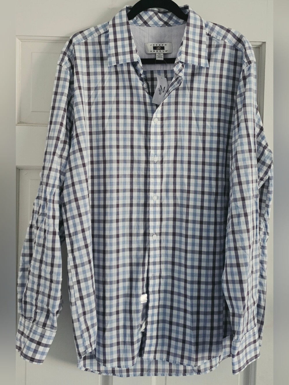New Joseph Abboud men buttoned shirt long sleeve XL cotton stripes $80